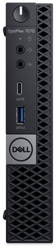 ПК Dell Optiplex 7070 Micro i7 9700 (3)/16Gb/SSD512Gb/UHDG 630/Windows 10 Professional 64/GbitEth/WiFi/BT/130W/клавиатура/мышь/черный фото 3