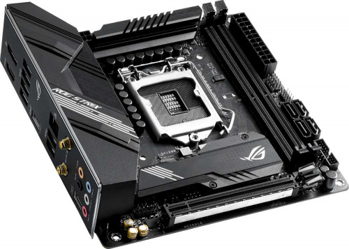 Материнская плата Asus ROG STRIX B460-I GAMING Soc-1200 Intel B460 2xDDR4 mini-ITX AC`97 8ch(7.1) GbLAN RAID+HDMI+DP фото 10