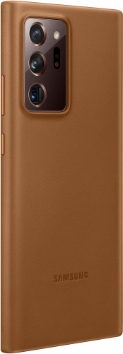 Чехол (клип-кейс) Samsung для Samsung Galaxy Note 20 Ultra Leather Cover коричневый (EF-VN985LAEGRU) фото 2