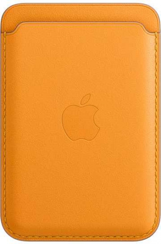 Чехол (футляр) Apple для Apple iPhone 12/12 Pro/12 mini/12 Pro Max Leather Wallet with MagSafe золотой апельсин (MHLP3ZE/A) фото 3