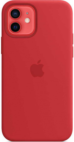Чехол (клип-кейс) Apple для Apple iPhone 12/12 Pro Silicone Case with MagSafe красный (MHL63ZE/A) фото 3