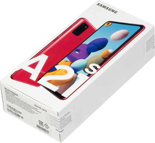Смартфон Samsung SM-A217F Galaxy A21s 64Gb 4Gb красный моноблок 3G 4G 2Sim 6.5" 720x1600 Android 10 48Mpix 802.11 a/b/g/n/ac NFC GPS GSM900/1800 GSM1900 TouchSc MP3 microSD max512Gb фото 12