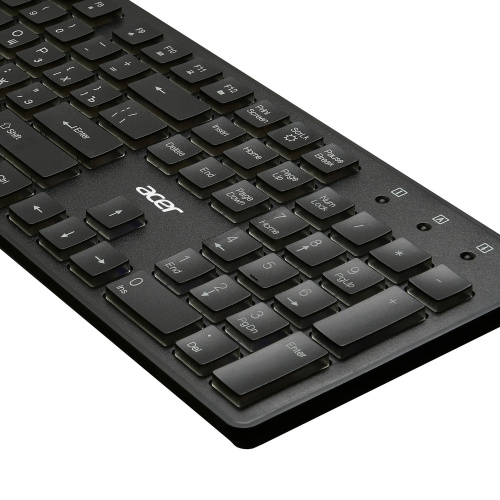 Клавиатура Acer OKW020 черный USB slim фото 3