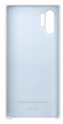 Чехол (клип-кейс) Samsung для Samsung Galaxy Note 10+ Silicone Cover белый (EF-PN975TWEGRU) фото 3