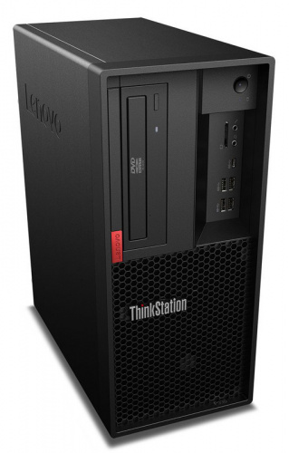 ПК Lenovo ThinkStation P330 MT i7 8700 (3.2)/16Gb/SSD256Gb/P4000 8Gb/DVDRW/CR/Windows 10 Professional 64/GbitEth/400W/клавиатура/мышь/черный фото 2