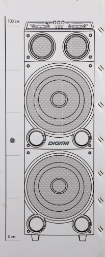 Минисистема Digma MS-14 черный 600Вт FM USB BT micro SD фото 2
