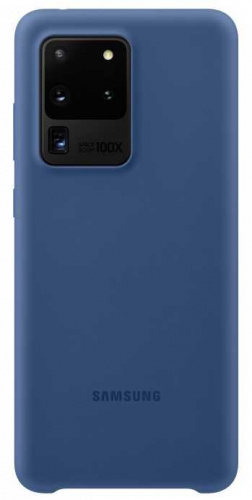 Чехол (клип-кейс) Samsung для Samsung Galaxy S20 Ultra Silicone Cover темно-синий (EF-PG988TNEGRU)