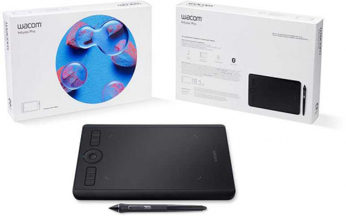 Графический планшет Wacom Intuos Pro PTH-460 Bluetooth/USB черный фото 4