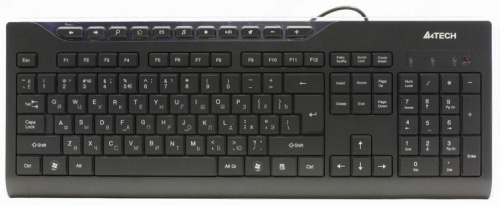 Клавиатура A4Tech KD-800L черный USB slim Multimedia LED фото 2