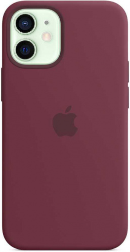 Чехол (клип-кейс) Apple для Apple iPhone 12 mini Silicone Case with MagSafe сливовый (MHKQ3ZE/A) фото 2