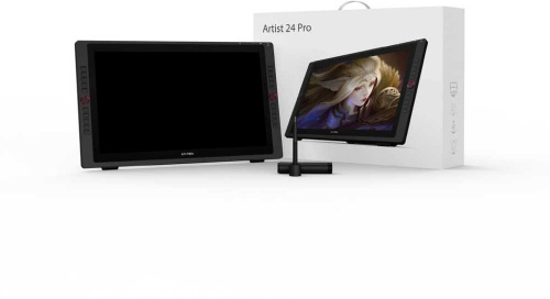 Графический планшет-монитор XPPen Artist 24 PRO USB Type-C/USB/HDMI черный фото 9