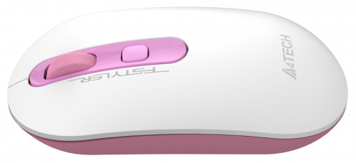 Мышь A4Tech Fstyler FG20S Sakura белый/розовый оптическая (2000dpi) silent беспроводная USB для ноутбука (4but) фото 4