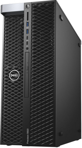 ПК Dell Precision T5820 MT Core i9 10900X (3.7) 16Gb 1Tb 7.2k SSD256Gb DVDRW Linux Ubuntu GbitEth 950W клавиатура мышь черный