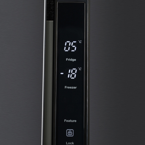 Холодильник Hyundai CS4505F черная сталь (двухкамерный) фото 4