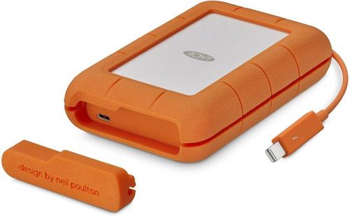 Жесткий диск Lacie Original USB-C 4Tb STFS4000800 Rugged 2.5" оранжевый Thunderbolt фото 4