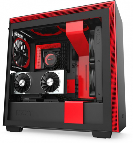 Корпус NZXT H710i CA-H710i-BR черный/красный без БП E-ATX 3x120mm 2xUSB3.0 1xUSB3.1 audio bott PSU фото 6
