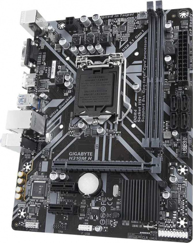 Материнская плата Gigabyte H310M H 1.1 Soc-1151v2 Intel H370 2xDDR4 mATX AC`97 8ch(7.1) GbLAN+VGA+HDMI фото 3