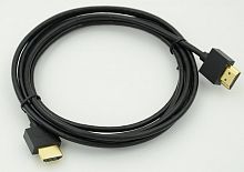 Кабель аудио-видео Ultra Slim HDMI (m)/HDMI (m) 2м. позолоч.конт. черный