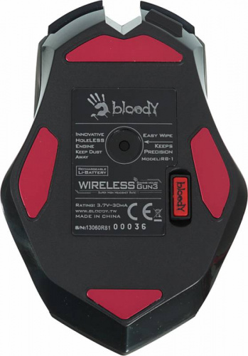 Мышь A4Tech Bloody R80 черный оптическая (4000dpi) беспроводная USB3.0 (8but) фото 10