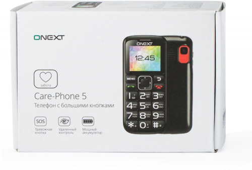 Мобильный телефон Onext Care-Phone 5 синий моноблок 2Sim 1.8" 0.1Mpix GSM900/1800 GSM1900 MP3 FM microSD фото 3