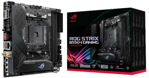 Материнская плата Asus ROG STRIX B550-I GAMING Soc-AM4 AMD B550 2xDDR4 mini-ITX AC`97 8ch(7.1) 2.5Gg RAID+HDMI+DP фото 7