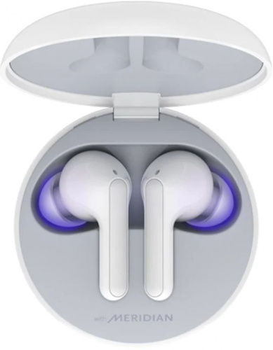 Гарнитура вкладыши LG Tone Free HBS-FN6 белый беспроводные bluetooth в ушной раковине (HBS-FN6.ABRUWH) фото 2