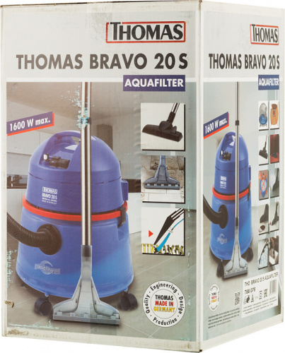 Пылесос моющий Thomas Bravo 20S Aquafilter 1600Вт синий/красный фото 6