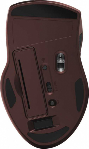 Мышь Hama MW-900 бордовый лазерная (2400dpi) беспроводная USB для ноутбука (7but) фото 4