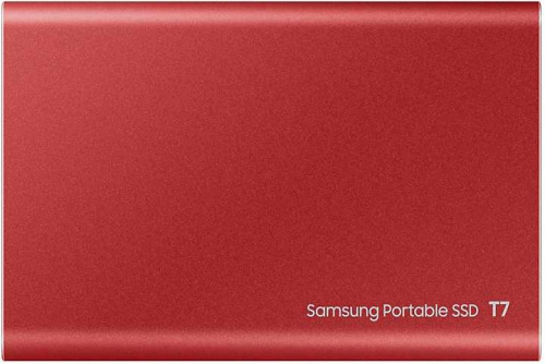 Накопитель SSD Samsung USB-C 2TB MU-PC2T0R/WW T7 1.8" красный фото 3