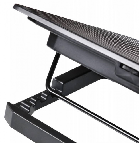 Подставка для ноутбука Buro BU-LCP156-B214H 15.6"355x255x30мм 2xUSB 2x 140ммFAN 900г металлическая сетка/пластик черный фото 5