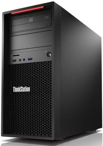 ПК Lenovo ThinkStation P320 MT i7 7700 (3.6)/8Gb/1Tb 7.2k/P400 2Gb/DVDRW/CR/Windows 10 Professional 64/GbitEth/250W/клавиатура/мышь/черный фото 2