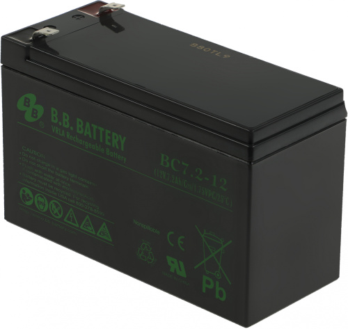 Батарея для ИБП BB BC 7,2-12 12В 7.2Ач фото 2