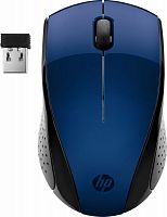 Мышь HP Wireless 220 синий оптическая (1200dpi) беспроводная USB для ноутбука (2but)