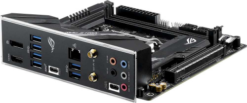 Материнская плата Asus ROG STRIX B460-I GAMING Soc-1200 Intel B460 2xDDR4 mini-ITX AC`97 8ch(7.1) GbLAN RAID+HDMI+DP фото 3