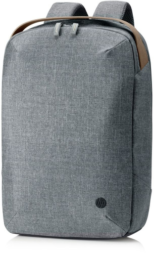 Рюкзак для ноутбука 15.6" HP RENEW серый/коричневый пластик (1A211AA) фото 6