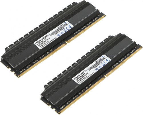 Память DDR4 2x32GB 3200MHz Patriot PVB464G320C6K Viper 4 Blackout RTL Gaming PC4-25600 CL16 DIMM 288-pin 1.35В kit с радиатором Ret фото 2