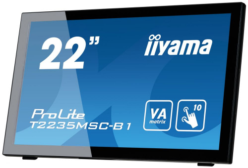Монитор Iiyama 21.5" ProLite T2235MSC-B1 черный VA LED 5ms 16:9 DVI M/M матовая 3000:1 250cd 178гр/178гр 1920x1080 D-Sub DisplayPort FHD Touch 3.7кг фото 10