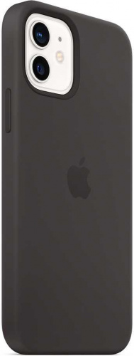 Чехол (клип-кейс) Apple для Apple iPhone 12/12 Pro Silicone Case with MagSafe черный (MHL73ZE/A) фото 5