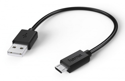 Кабель Hama 00123542 USB A(m) micro USB B (m) 0.2м черный