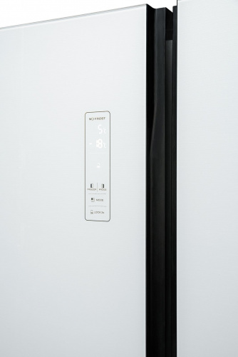 Холодильник Weissgauff WSBS 500 NFW Inverter белое стекло (двухкамерный) фото 8