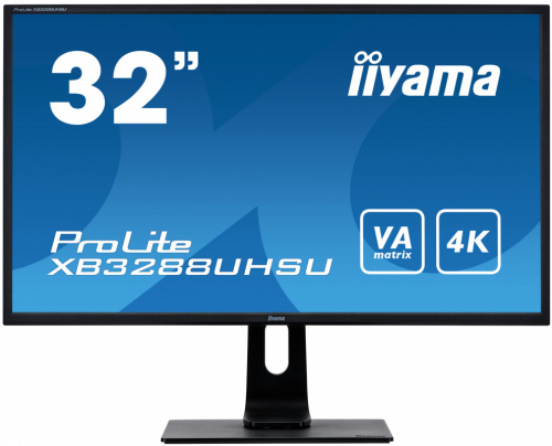 Монитор Iiyama 31.5" ProLite XB3288UHSU-B1 черный VA LED 3ms 16:9 HDMI M/M матовая HAS Pivot 3000:1 300cd 178гр/178гр 3840x2160 DisplayPort Ultra HD USB 6.8кг
