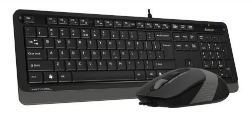 Клавиатура + мышь A4Tech Fstyler F1010 клав:черный/серый мышь:черный/серый USB Multimedia (F1010 GREY) фото 4