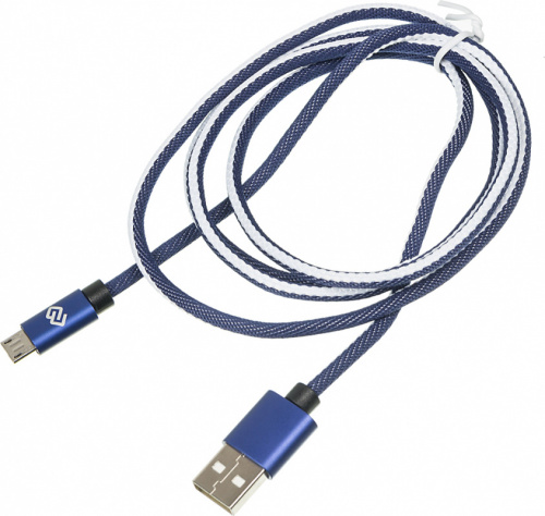 Кабель Digma MICROUSB-1.2M-BRAIDED-BL USB (m)-micro USB (m) 1.2м синий