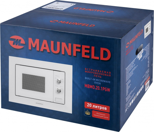 Микроволновая печь Maunfeld MBMO.20.1PGW 20л. 800Вт белый (встраиваемая) фото 11