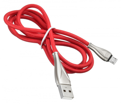 Кабель Digma USB A(m) micro USB B (m) 1.2м красный фото 5