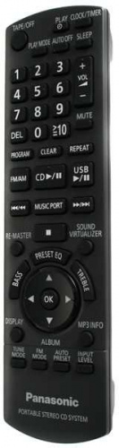 Аудиомагнитола Panasonic RX-D55EE-K черный 20Вт/CD/CDRW/MP3/FM(dig)/USB фото 5
