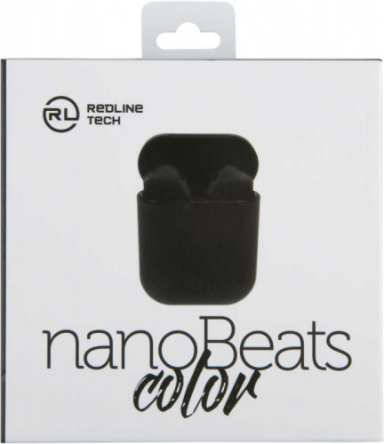 Гарнитура вкладыши Redline nanoBeats Color BHS-14 черный беспроводные bluetooth в ушной раковине (УТ000018077) фото 2