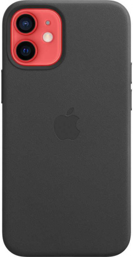 Чехол (клип-кейс) Apple для Apple iPhone 12 mini Leather Case with MagSafe черный (MHKA3ZE/A) фото 3