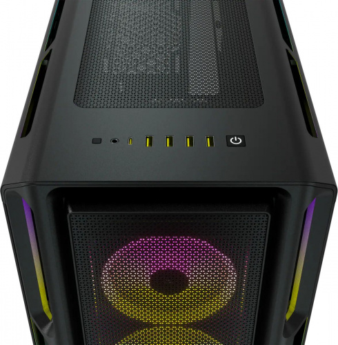 Корпус Corsair iCUE 5000T RGB SMART черный без БП ATX 6x120mm 6x140mm 4xUSB3.0 audio bott PSU фото 2