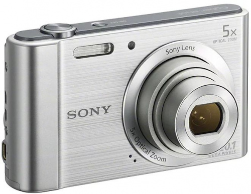 Фотоаппарат Sony Cyber-shot DSC-W800 серебристый 20.1Mpix Zoom5x 2.7" 720p 29Mb MS Pro/SDXC Super HAD CCD 1x2.3 IS el 5minF 30fr/s/NP-BN фото 2